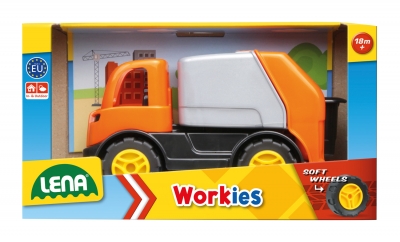 Количка за игра, Lena, Камион за боклук, Workies, 14 см