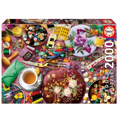 Пъзел, Educa, Маса за шиене, 2000 части