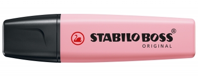 Текст маркер, Stabilo, Boss Original Pastel, Нежно розов